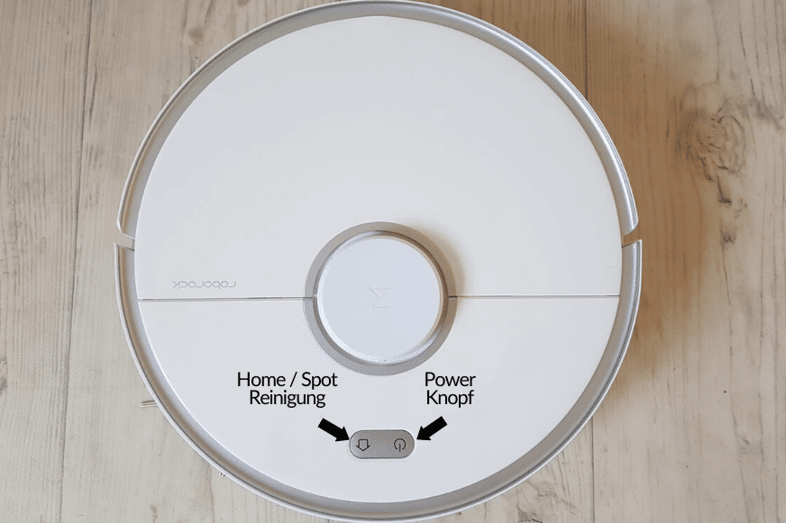 Bedienelemente des Roborock S5 Max